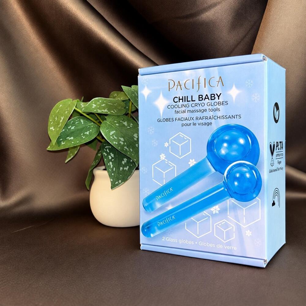 Pacifica chill baby cooling glass facial massager